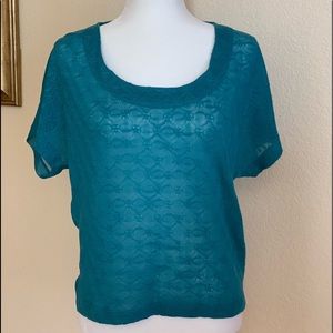 LAUREN CONRAD BLOUSE TEAL